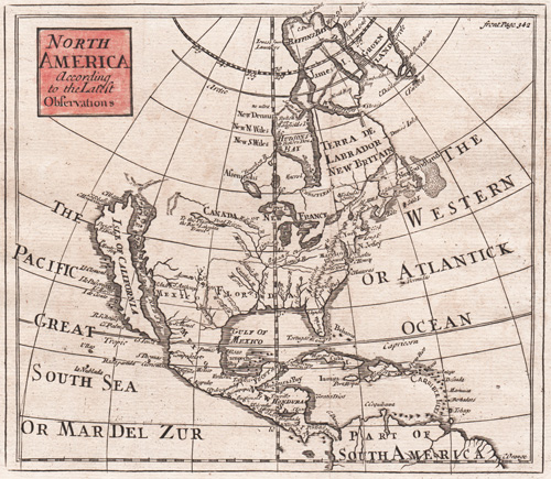 senex map of north america 1749